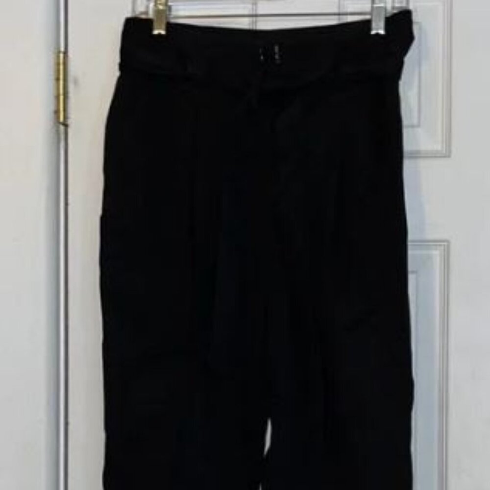 Lulumari black tie-belt pants MEDIUM